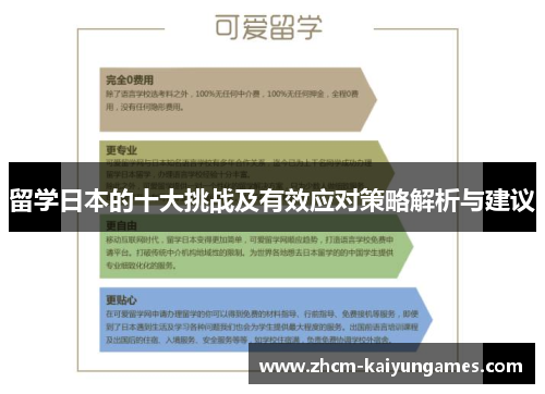 留学日本的十大挑战及有效应对策略解析与建议